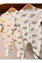 Organic 100% Cotton Printed Piece Romper Set Newborn Set 0-3/3-6 Months - 7
