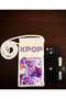 Kpop Demon Hunters Hunterix Designed Double Braided Rope Lanyard Passport Phone Bag