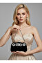 Black Color Suede Chain Detailed Chain Handle Women's Evening Dress Bag