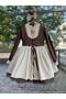 Premium Collection Lace-Up Special Design Brown Children's Dress - 7