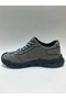 Genuine Leather Gray Color Nubuck Lace-Up Flexible Rubber Sole Tight Fit Winter Men's Shoes - 3