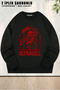 Unisex Loose Fit Ultrakill - Ultrakill V2 Printed Design Oversized Crew Neck Sweatshirt