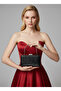 Black Patterned Patent Leather Evening Dress Bag