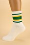 Colorful Striped Unisex College Socks Set - 12 Pieces - 7