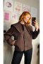 Peter Pan collar Bitter Brown Trench Coat - 2