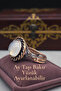 Copper Ring with Natural Stone Adjustable Quality Evil Eye Protection (Gift, Special Day) Vintage Antique
