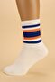 Colorful Striped Unisex College Socks Set - 12 Pieces - 2