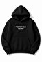 Black Oversized Unisex Comfort Kills Dreams Motivational Printed Hooded Sweatshirt
