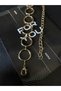 Women's Chain Waist Belt with Round Detail, Coat Belt, Dress Belt, Shirt Belt, Chain Belt - 8