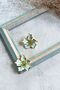 Polka Dot Flower Earrings I Mev'Art Collection - 5