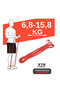 Resistance Band and Exercise Band Set Lightweight Resistance Set of 3 - 4