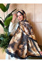 Patterned Cotton Soft Shawl Vera Series Black Gold Batik Ps146