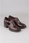 Select d1034 genuine leather high heel women's shoe (heel height: 5 cm) coffee
