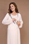 Women's Piped Nursing-Friendly Double-Breasted Maternity Pajamas 2-Piece Set - 2