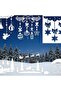 7-Piece Christmas Window Decoration Set (Window Decor) Cardboard Christmas Figures, Self-Adhesive 25X20Cm - 7