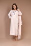 Women's Piped Nursing-Friendly Double-Breasted Maternity Pajamas 2-Piece Set - 3