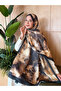 Patterned Cotton Soft Shawl Vera Series Black Gold Batik Ps146 - 2
