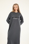 5305 - Stylish Comfortable Denim Paneled Combed Cotton Oversized Women's Dress - 6