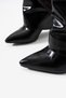 Dora Women's Leather Pointed Toe Heeled Boots - 5
