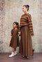 Bitter Brown Balloon Skirt and Girl's Dress Mother-Daughter Combination (Sold Separately) - 5