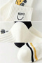 6 Pairs of Smile Patterned White Socks Colorful Unisex College Socks - 3