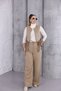Premium Quality Genuine Suede Vest Pants Set - 3