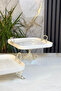 Luxury 3 Piece Porcelain Presentation Set & Bowl Pedestal Presentation Dish Tableware Set - 6