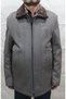 Men's Cashmere Coat Grey Herringbone