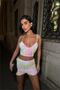 Women's Sequin Shorts Crop Set Dpdf168