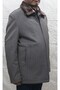 Men's Cashmere Coat Grey Herringbone - 3