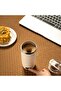 Self Stirring Coffee Mug 350mL, Digital Display, Magnetic Mixer & Warmer – Cream - 6