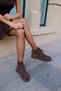 Joella Women's Brown Gefrcek Leather Suede Boots - 3