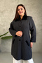 Women's Plus Size Mother's Long Knit Cardigan with Fur Collar - 7