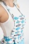 Fish Patterned Kitchen Apron Set - 3