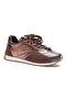 Women's Leather Sneaker Parachute Detailed Brown Lurea - 2