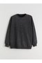 Lcw Comfort Gray Crew Neck Stone Women's Sweatshirt W5L233Z8 - 5