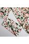 Baby Girl Suit Floral Printed Balloon Sleeve Bandana Jumpsuit 100% Cotton - 2