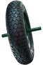 Replacement Wheelbarrow Wheel - Solid Rubber, Steel Rim, Flat-Free Spare Tire (Foam) - 2