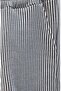 Women's Striped Home Shorts Gray - 2