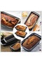 3-piece set of basic loaf baking molds, black, non-stick, rectangular, high-quality rectangular cake mold - 5