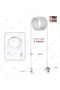 Bulb Holder with Extension Cable - E27 Light Holder with Switch, UK Plug (5 Meter) - 4