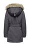 Women's Onlnewpriska Parka – Hooded , Faux Fur, Long Sleeve, Black Winter Coat - 3