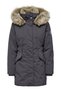 Women's Onlnewpriska Parka – Hooded , Faux Fur, Long Sleeve, Black Winter Coat - 2