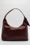 Women's Burgundy Side Wallet Detailed Zipper Closure Lined Faux Leather Handbag and Shoulder Bag - 2