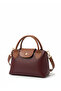 Burgundy women's shoulder and handbag