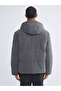 Rmz Gi̇yi̇m Farkiyla Comfortable Fit Stand Collar Velvet Men's Puffer Jacket - 6
