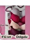 Miss Perry Supported 4-Pack Color Mixed Padded Bra - 3