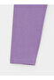 Lcw Kids Purple Elastic Waist Basic Girls' Leggings - 2