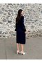 Heart Embroidered Stylish Knit Dress - 8