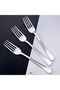 Disposable Plastic Forks - 18 Heavyweight Silver Cutlery (Reusable) - 2